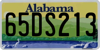 AL license plate 65DS213