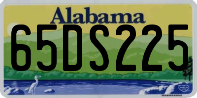 AL license plate 65DS225