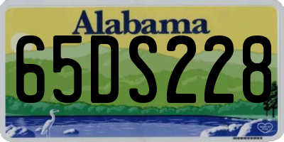 AL license plate 65DS228