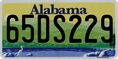 AL license plate 65DS229