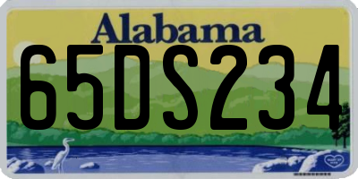 AL license plate 65DS234