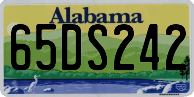AL license plate 65DS242