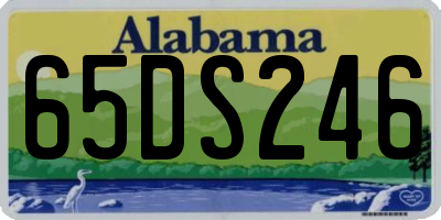 AL license plate 65DS246