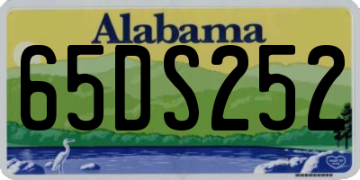 AL license plate 65DS252