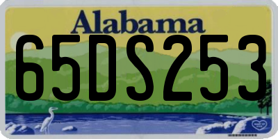 AL license plate 65DS253