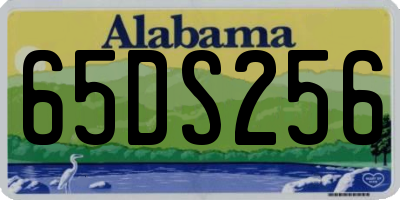 AL license plate 65DS256