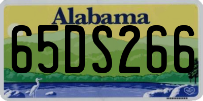 AL license plate 65DS266
