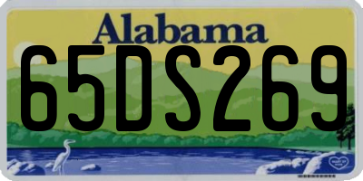 AL license plate 65DS269