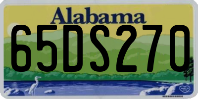 AL license plate 65DS270