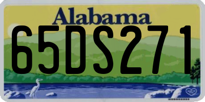 AL license plate 65DS271