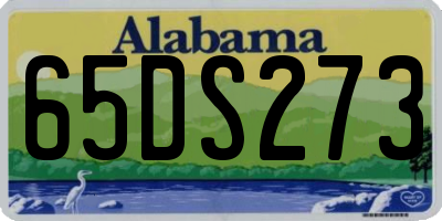 AL license plate 65DS273