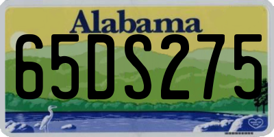 AL license plate 65DS275