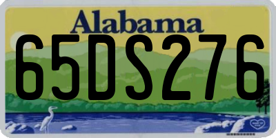 AL license plate 65DS276