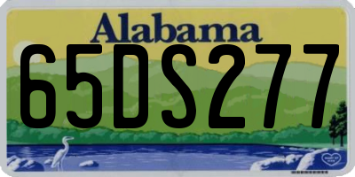 AL license plate 65DS277
