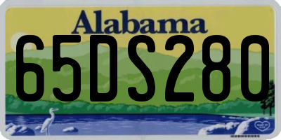 AL license plate 65DS280