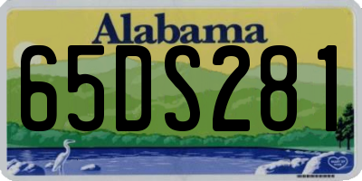 AL license plate 65DS281