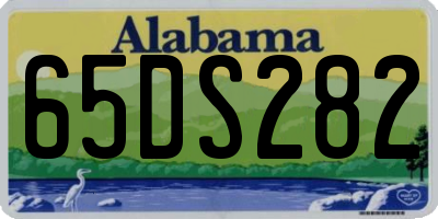 AL license plate 65DS282