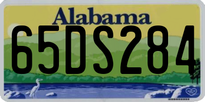 AL license plate 65DS284