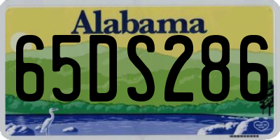 AL license plate 65DS286