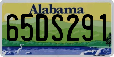 AL license plate 65DS291