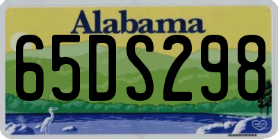 AL license plate 65DS298