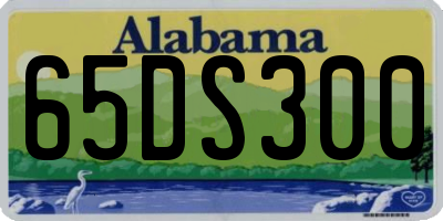 AL license plate 65DS300