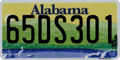 AL license plate 65DS301