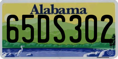 AL license plate 65DS302
