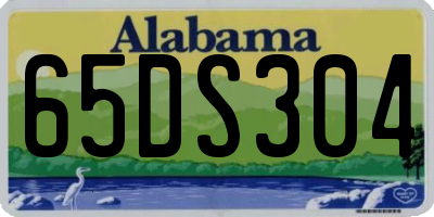 AL license plate 65DS304