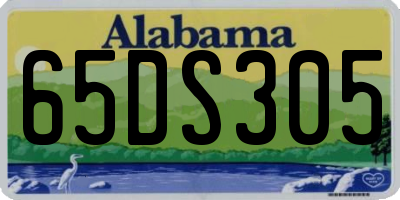 AL license plate 65DS305