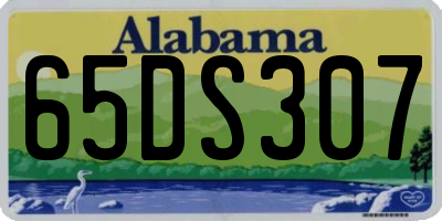 AL license plate 65DS307