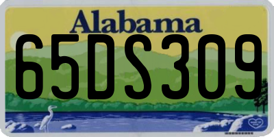 AL license plate 65DS309