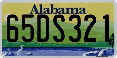 AL license plate 65DS321