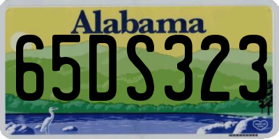 AL license plate 65DS323