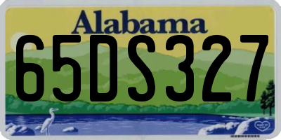 AL license plate 65DS327