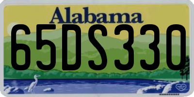 AL license plate 65DS330