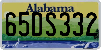 AL license plate 65DS332