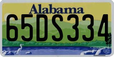 AL license plate 65DS334