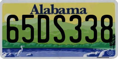 AL license plate 65DS338