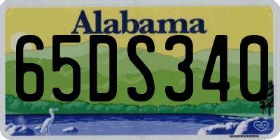 AL license plate 65DS340