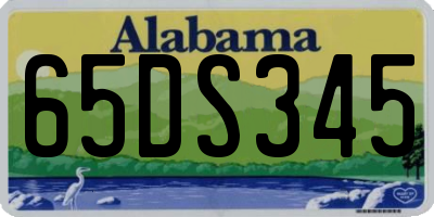 AL license plate 65DS345