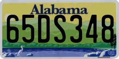 AL license plate 65DS348