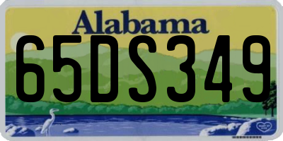 AL license plate 65DS349