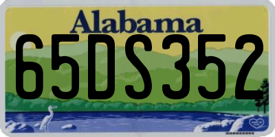AL license plate 65DS352