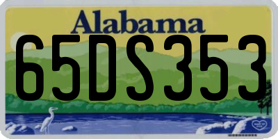 AL license plate 65DS353