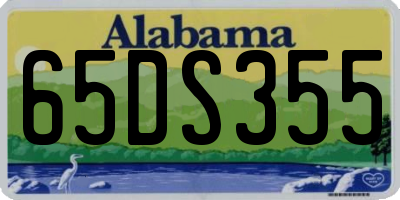 AL license plate 65DS355