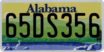 AL license plate 65DS356
