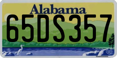 AL license plate 65DS357