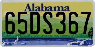 AL license plate 65DS367