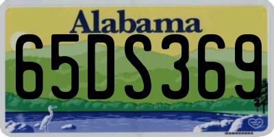 AL license plate 65DS369